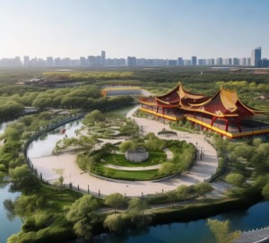 汉梁文化公园二期，和谐共生文化公园标志工程