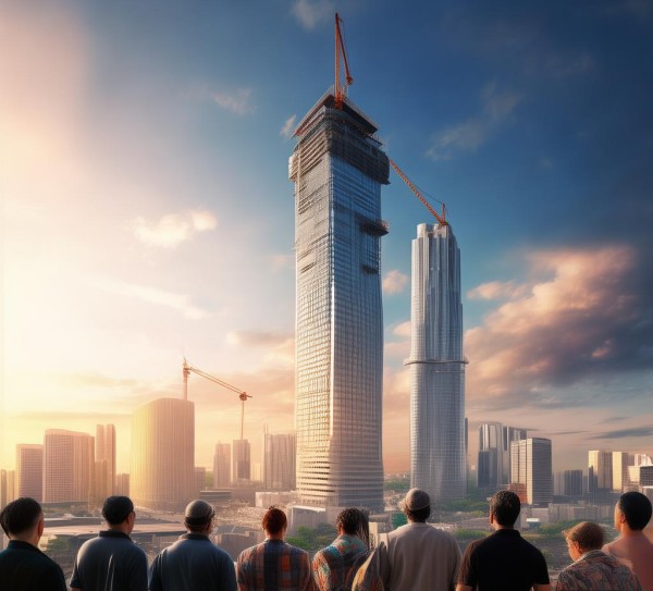 工程竣工，见证与成就，凝结与升华